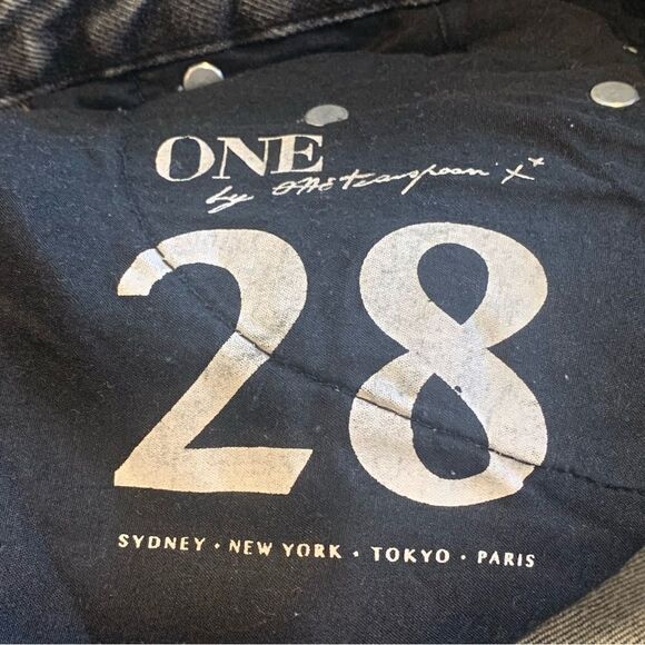 One Teaspoon Gray Acid Melrose Trashed Freebirds Boyfriend Cut Jeans Size 28 - Picture 8 of 10